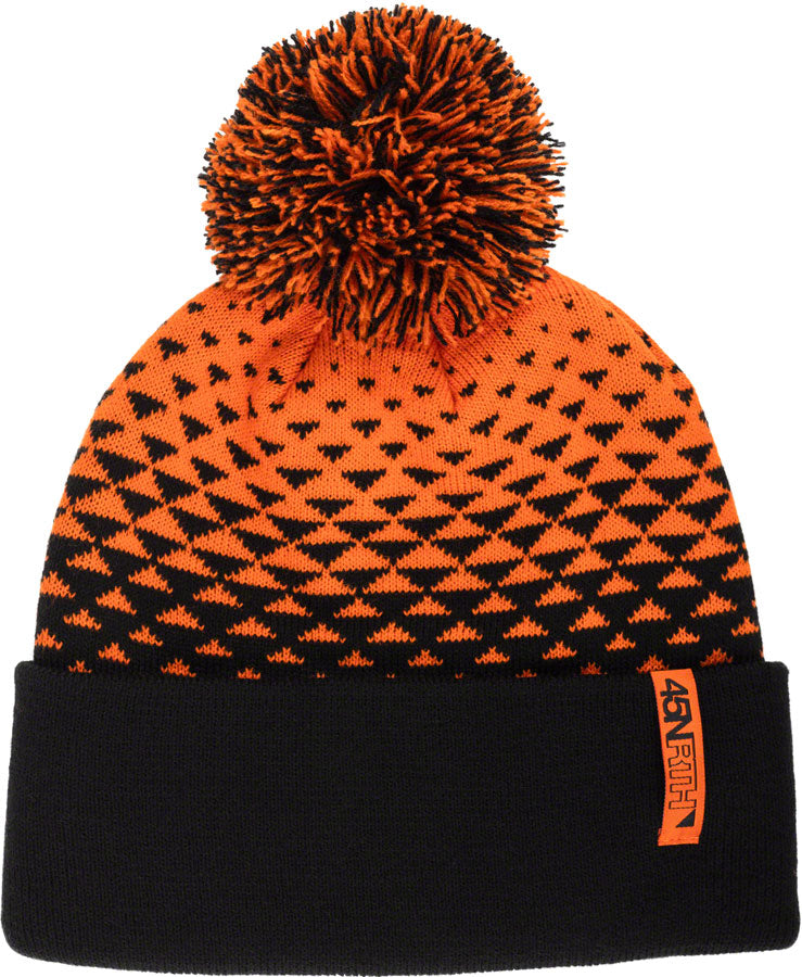 Last Light Pom Hat - Orange/Black, One Size