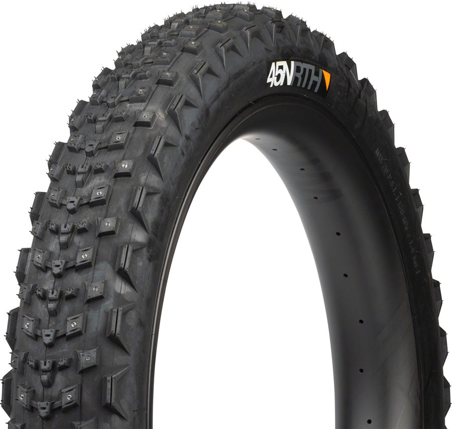 Dillinger 4 Tire - Tubeless, Folding, Black, 120 TPI, 168 Large Concave Carbide Aluminum Studs