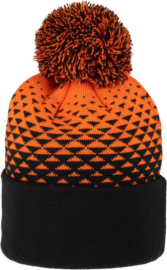 Last Light Pom Hat - Orange/Black, One Size
