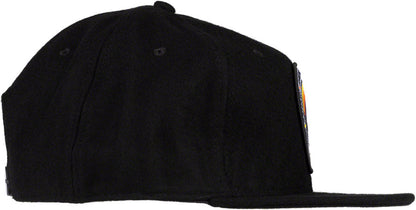 Winter Wonder Wool Snapback Hat - Black, Adjustable