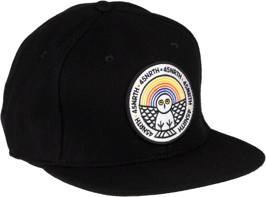 Winter Wonder Wool Snapback Hat - Black, Adjustable
